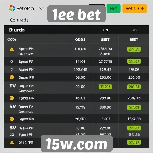Comparativo de odds entre 1ee bet e concorrentes